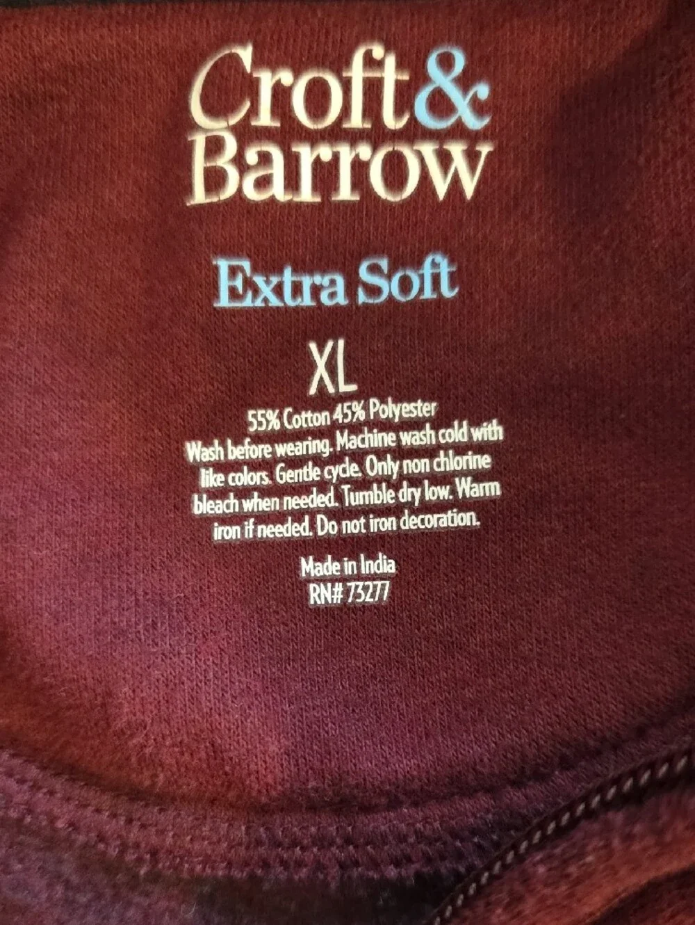croft & barrow Men's Zip-Up Sweater - Maroon